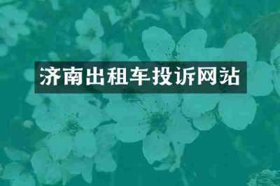 济南出租车投诉网站