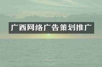 广西网络广告策划推广