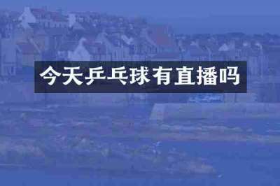 今天乒乓球有直播吗
