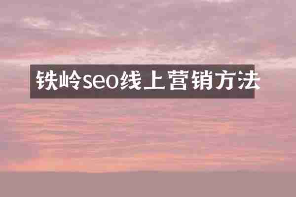 铁岭seo线上营销方法