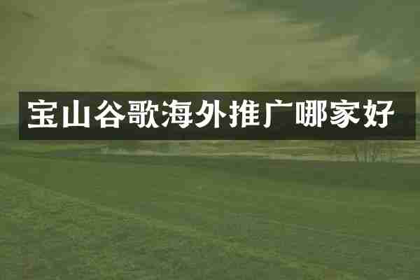 宝山谷歌海外推广哪家好