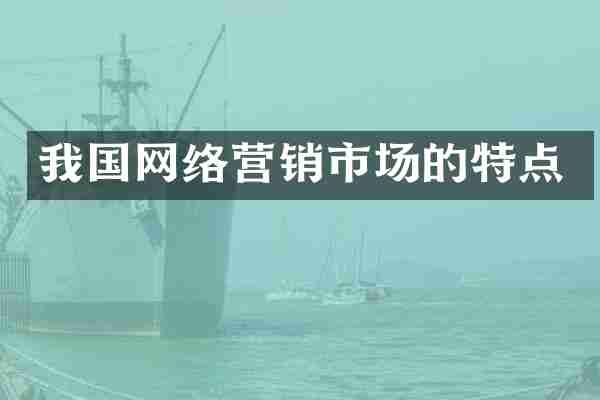 我国网络营销市场的特点