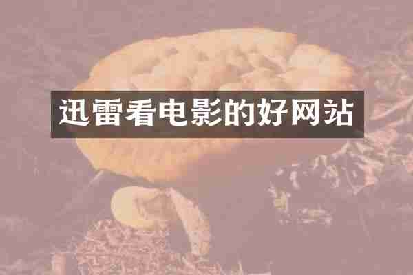 迅雷看电影的好网站