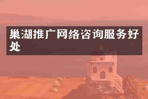 巢湖推广网络咨询服务好处