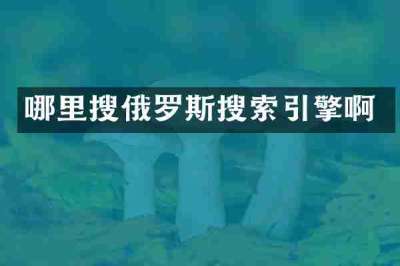 哪里搜俄罗斯搜索引擎啊
