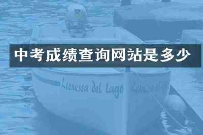 中考成绩查询网站是多少