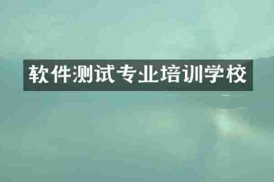 软件测试专业培训学校