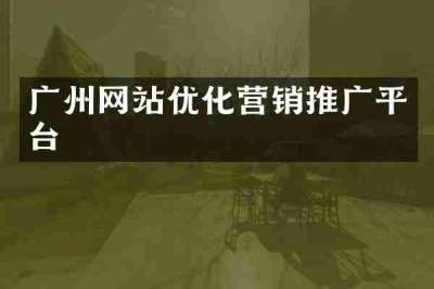广州网站优化营销推广平台