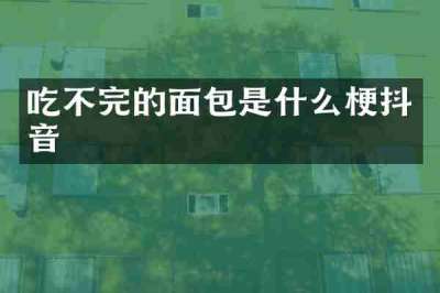 吃不完的面包是什么梗抖音