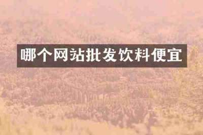 哪个网站批发饮料便宜