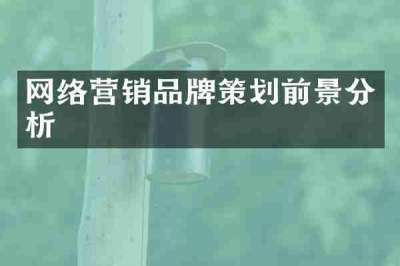 网络营销品牌策划前景分析