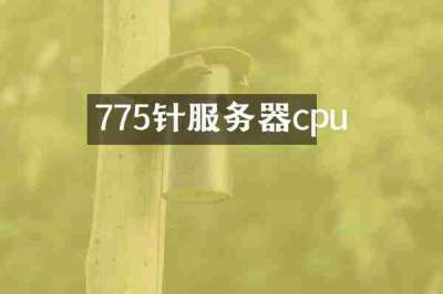 775针服务器cpu
