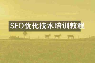 SEO优化技术培训教程