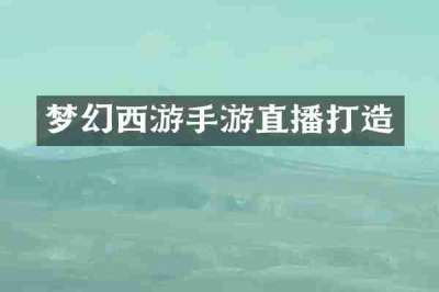 梦幻西游手游直播打造