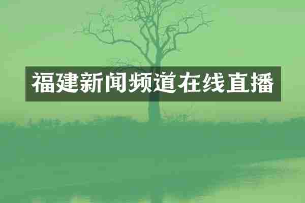 福建新闻频道在线直播