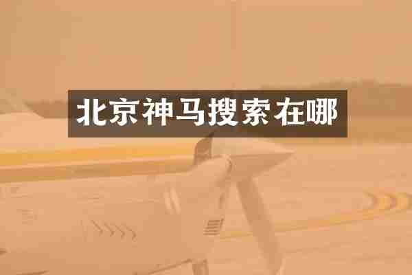 北京神马搜索在哪