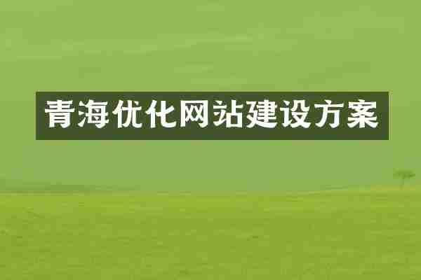 青海优化网站建设方案