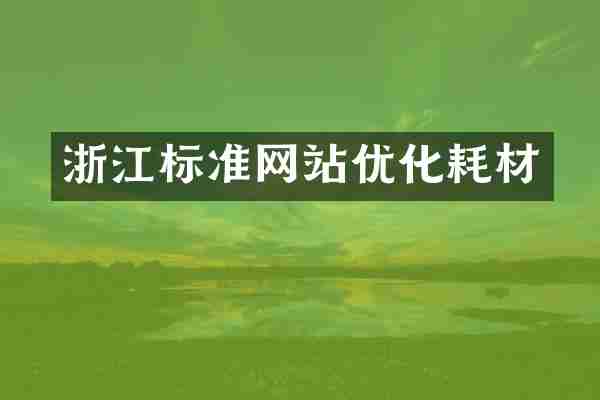 浙江标准网站优化耗材