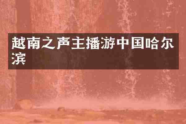 越南之声主播游中国哈尔滨