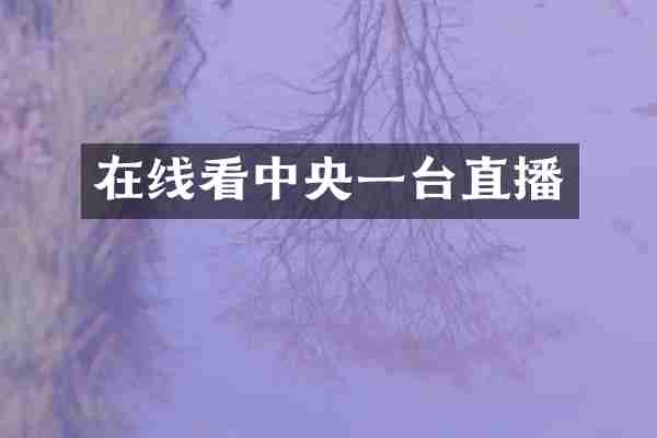 中央一台直播