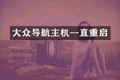 大众导航主机一直重启
