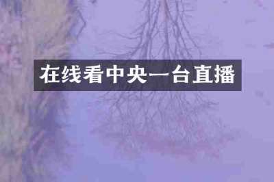 在线看中央一台直播