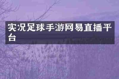实况足球手游网易直播平台