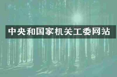 中央和国家机关工委网站