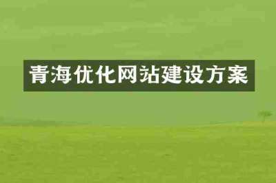 青海优化网站建设方案