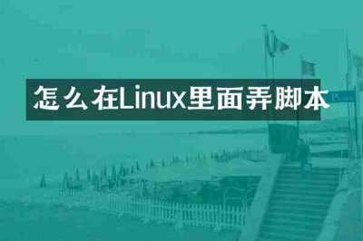 怎么在Linux里面弄脚本