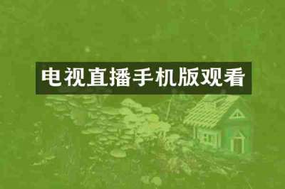 电视直播手机版观看