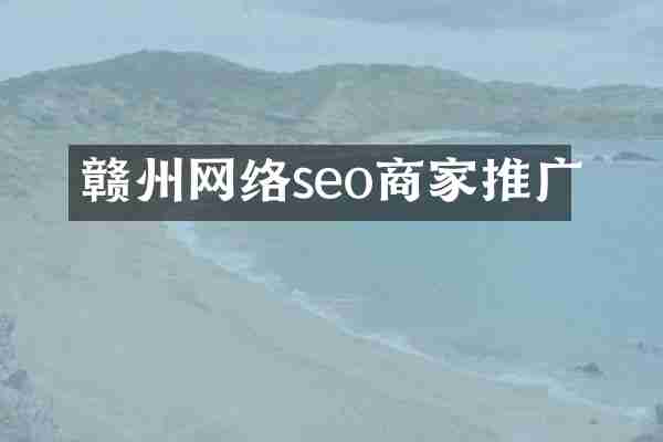 赣州网络seo商家推广