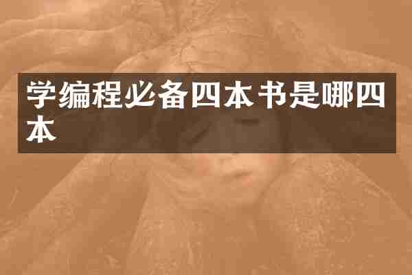 学编程必备四本书是哪四本