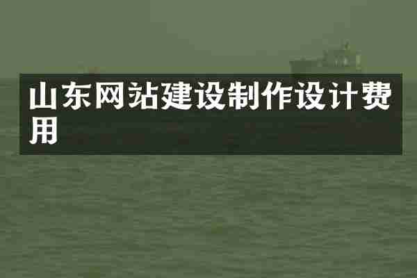 山东网站建设制作设计费用