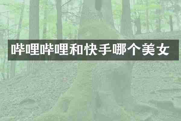 哔哩哔哩和快手哪个