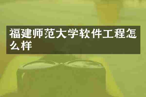 福建师范大学软件工程怎么样