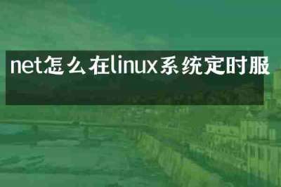 net怎么在linux系统定时服务