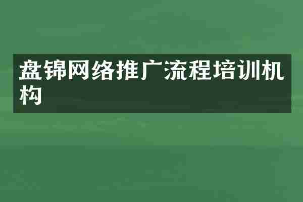 盘锦网络推广流程培训机构