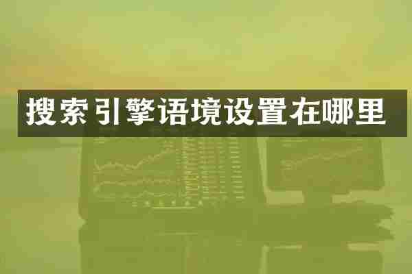 搜索引擎语境设置在哪里