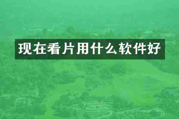 现在用什么软件好