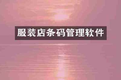 服装店条码管理软件
