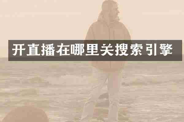 开直播在哪里关搜索引擎