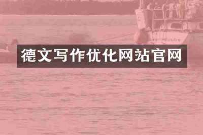 德文写作优化网站官网