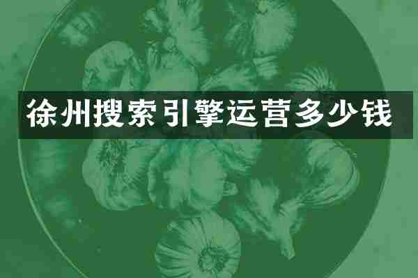 徐州搜索引擎运营多少钱