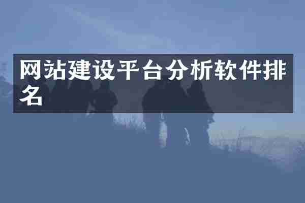 网站建设平台分析软件排名