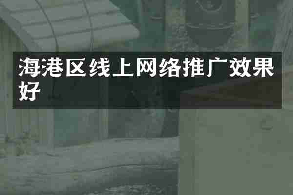海港区线上网络推广效果好
