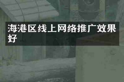 海港区线上网络推广效果好