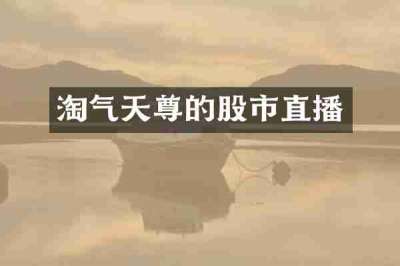 淘气天尊的股市直播