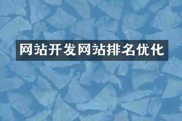 网站开发网站排名优化