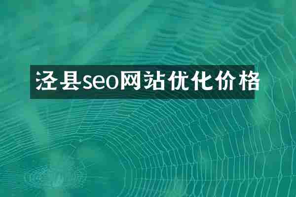 泾县seo网站优化价格